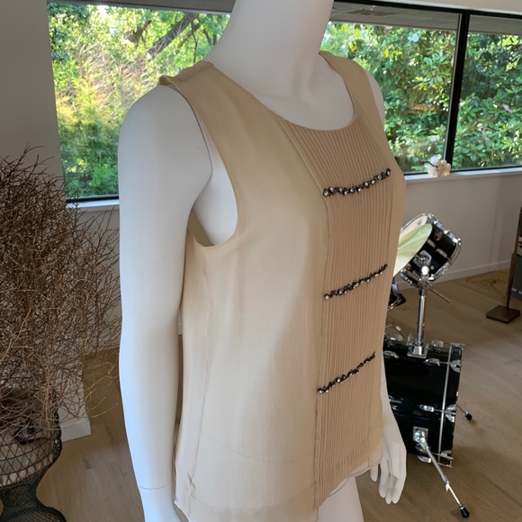 J.Crew Pleated Shell Color Jewel Top - Picture 2 of 5